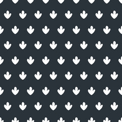 Navy seamless pattern with white cactus.