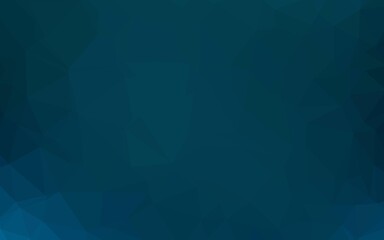 Obraz premium Dark BLUE vector abstract mosaic background.