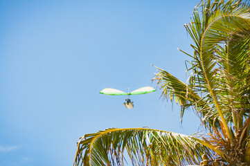 microlight on the beach