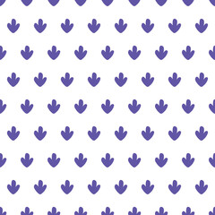 White seamless pattern with purple cactus.