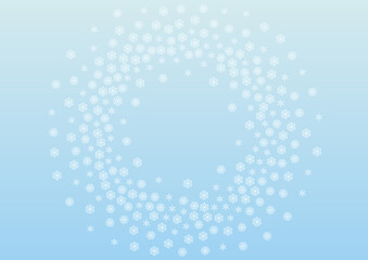 Naklejka premium Grey Flake Background Vector Blue. Snow Happy Illustration. White Confetti Crystal Pattern. Light Snowflake Texture.