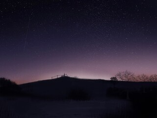 sunrise over the park