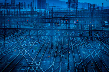 Rails In The Evening