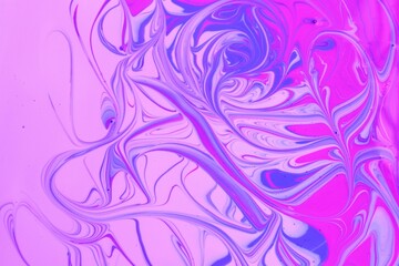 Abstract lilac-pink marble background. Acrylic paint mixes freely and creates an interesting pattern. Bright saturated shades. Background for the cover of a laptop, laptop.