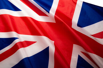 Great britain flag as a background.