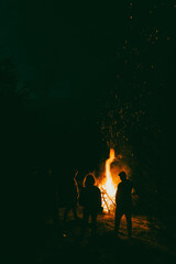 meeting by the fire