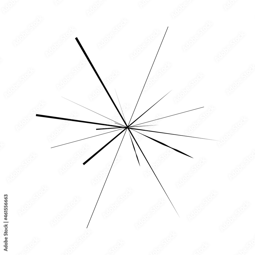 Poster radial, radiating lines, stripes abstract circular element. rays, beams starburst, sunburst element.
