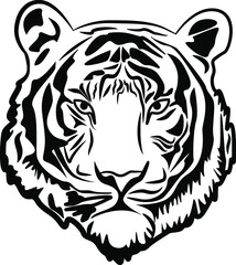 tiger head, symbol of the year of the tiger 2022