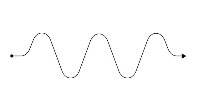 Hand drawn tangle scrawl sketch or black line like finding a solution abstract scribble shape. 4K FullHD and HD render footage animation