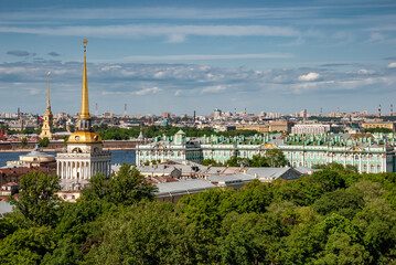 Obraz premium St. Petersburg. Russia. View of the city from a bird's eye view.