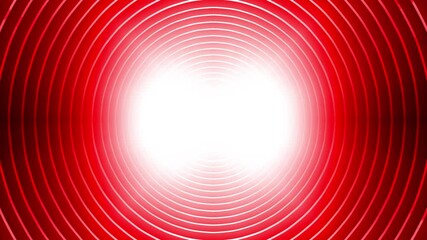 Abstract red alarm beating seamless looping motion background.