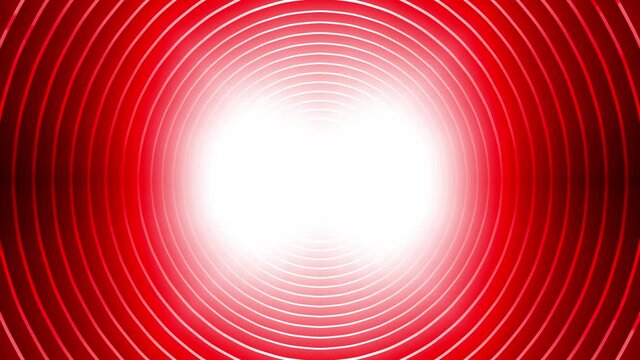 Abstract red alarm beating seamless looping motion background.