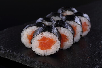 roll with salmon