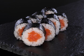 roll with salmon