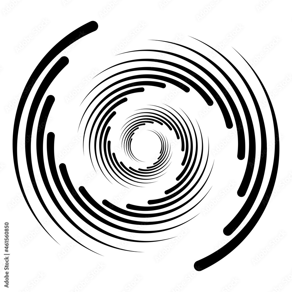Poster spiral, swirl ,twirl circular, concentric element. whirlpool, whirlwind cycle loop effect shape