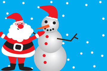 Christmas and New Year's holidays greeting card