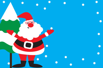 Christmas and New Year's holidays greeting card