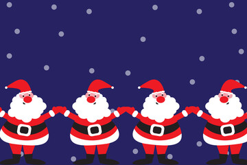 Christmas and New Year's holidays greeting card