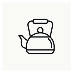 Kettle tea icon sign vector