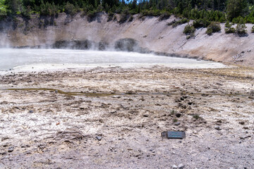 Mud Caldron in the Mud Volcano area of Yellowstone National Park