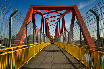 footbridge in sunlight