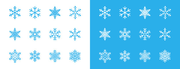 Snowflakes vector icon. Icon logo snow vector icon