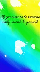 green watercolor quote phone wallpaper