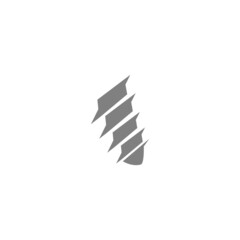 Construction drill icon logo design template