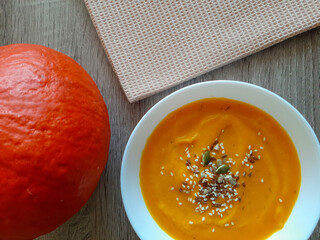pumpkin soup with pumpkin
