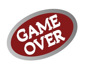 Game Over symbol icon with modern design.