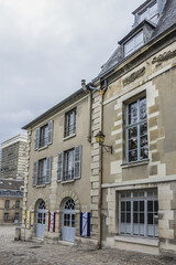 Building of Historic Manufacture des Gobelins (Gobelins Manufactury) - tapestry factory created in 1601 by Henri IV. Paris, France. 