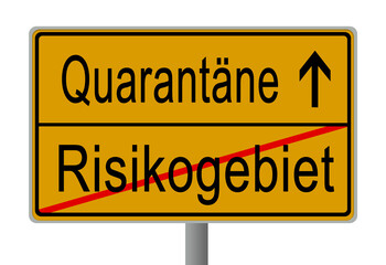 Corona Covid-19 Pandemie Virus Lockdown Schild