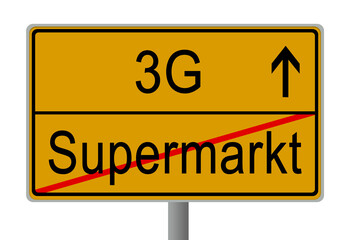 Corona Covid-19 Pandemie Virus Lockdown Schild