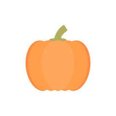 Pumpkin vector icon. Clipart and illustration on a white background.
