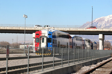 Train in Ogden Station, Utah	