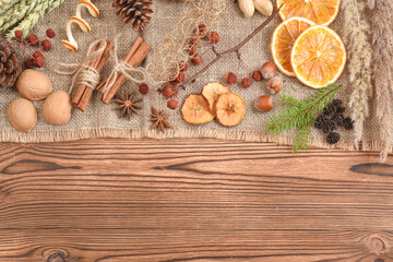 Natural material for eco-design. Zero waste. Dried flowers for children's creativity.