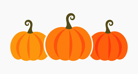 Autumn pumpkins icon.