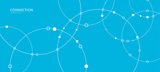 Connection background. Network concept with dots and lines. Vector illustration