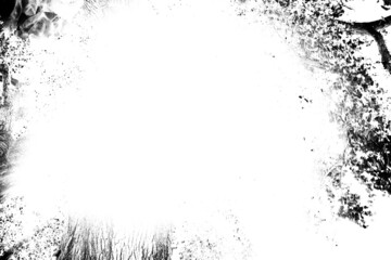 Obraz premium Foto de marco negro grunge, concepto