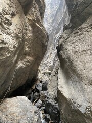 waterfall in the mountains
