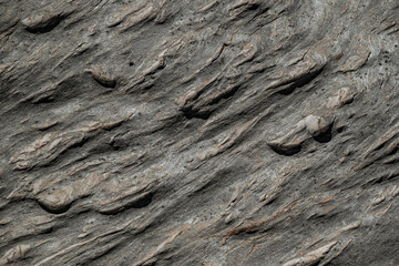 Close up of washed out slate rocks in the Poqueira river valley, Sierra Nevada National Park, Andalusia, Spain