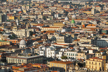 Obraz premium view of the city - Naples Texture