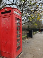 Obraz premium Red telephone booth, classic, London, UK