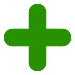 Pharmacy cross icon with flat style. Isolated vector pharmacy cross icon image, simple style.