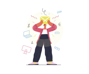 Startup illustration. Concept of building new business