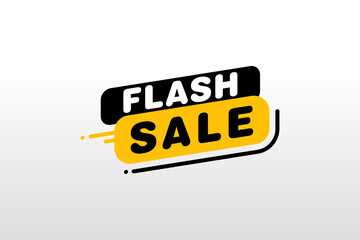 Flash Sale banner template design.Vector illustration.