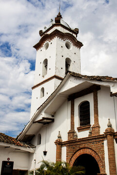 The historic Capilla de San Francisco built in 1746 at the city of Guadalajara de Buga in Colombia
