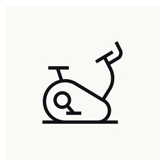 Exercise bike icon sign vector