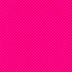 Checkerboard with very small squares. Red and Magenta colors of checkerboard. Chessboard, checkerboard texture. Squares pattern. Background.