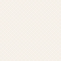 Seamless vector geometric pattern. Illustrated is a square grid with straight diagonal lines. Lattice ornament is good in the design of textiles, wallpaper, clothing, print, decor, covers